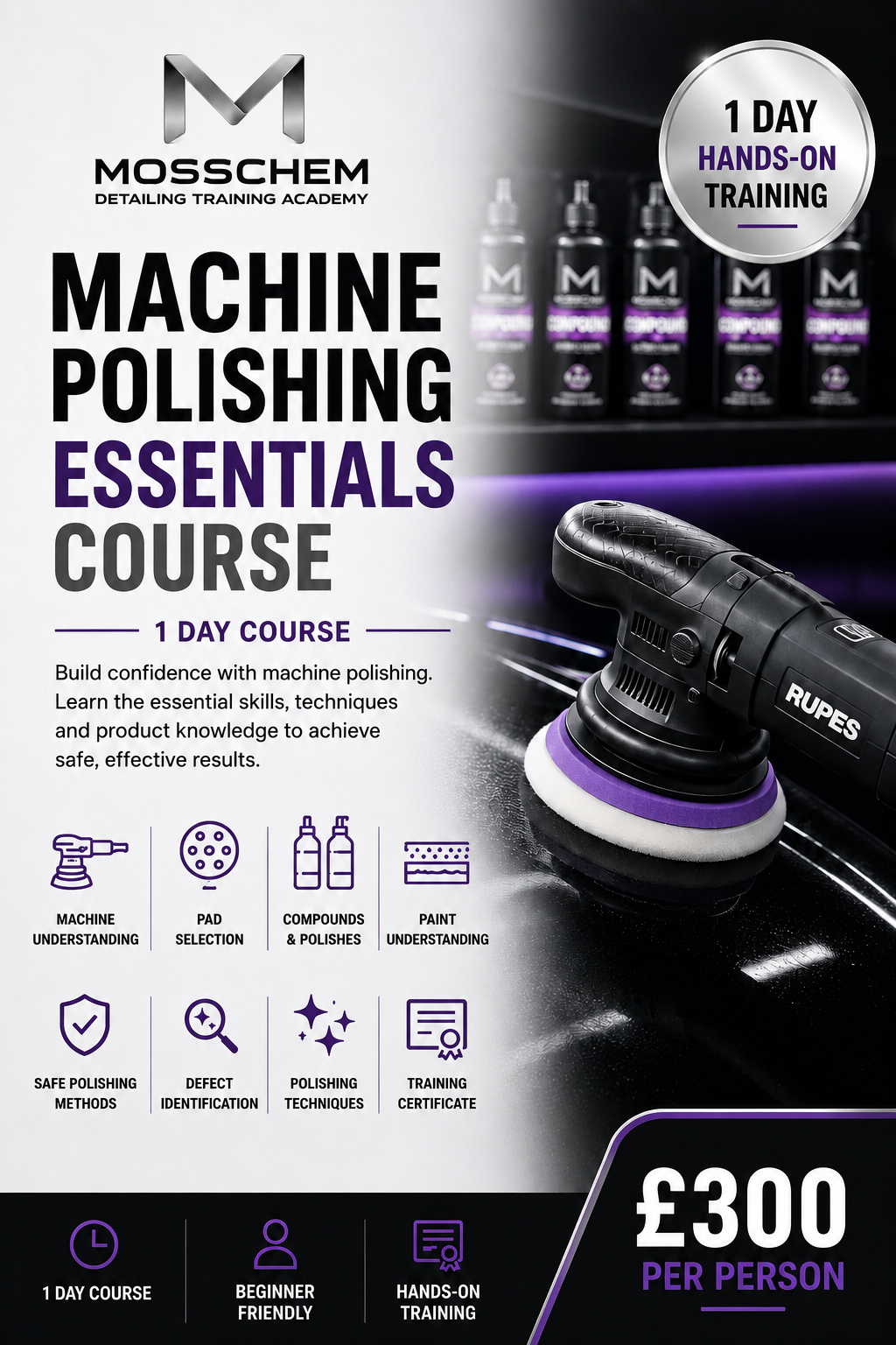 Machine Polishing Essentials Course – 1 Day