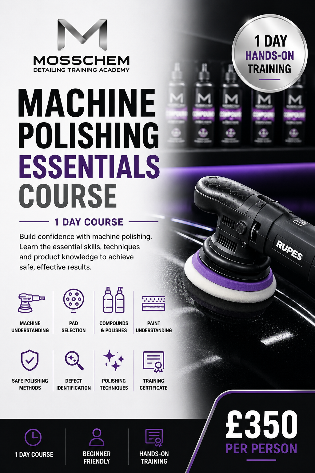 Machine Polishing Essentials Course – 1 Day